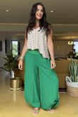Pure Linen Jensen Hook Up Palazzo Emerald 